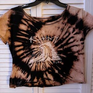 roxy tie dye tee